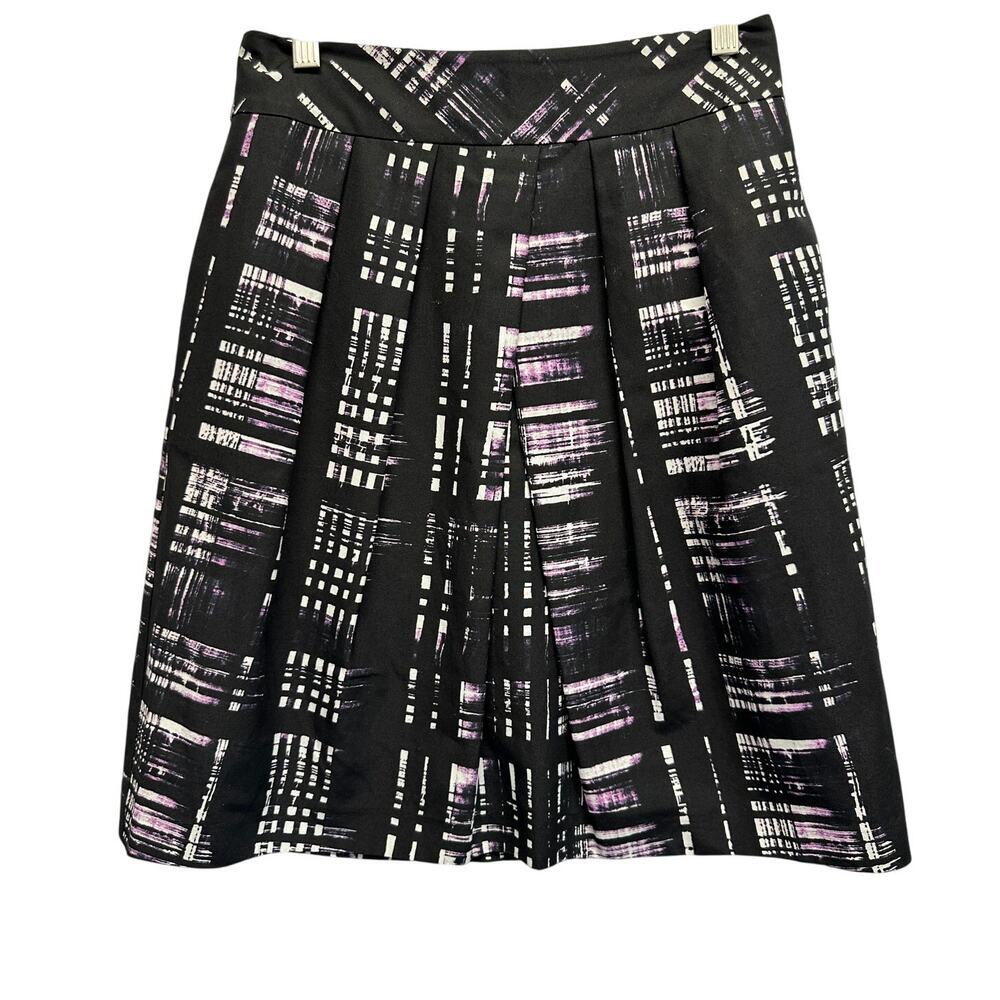 Banana Republic Silk Blend Pleated‎ Skirt Women 0+ Graphic Design Career Classy
